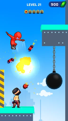 Gameplay screenshot 4 from Web Master: Stickman Superhero - Arcade game